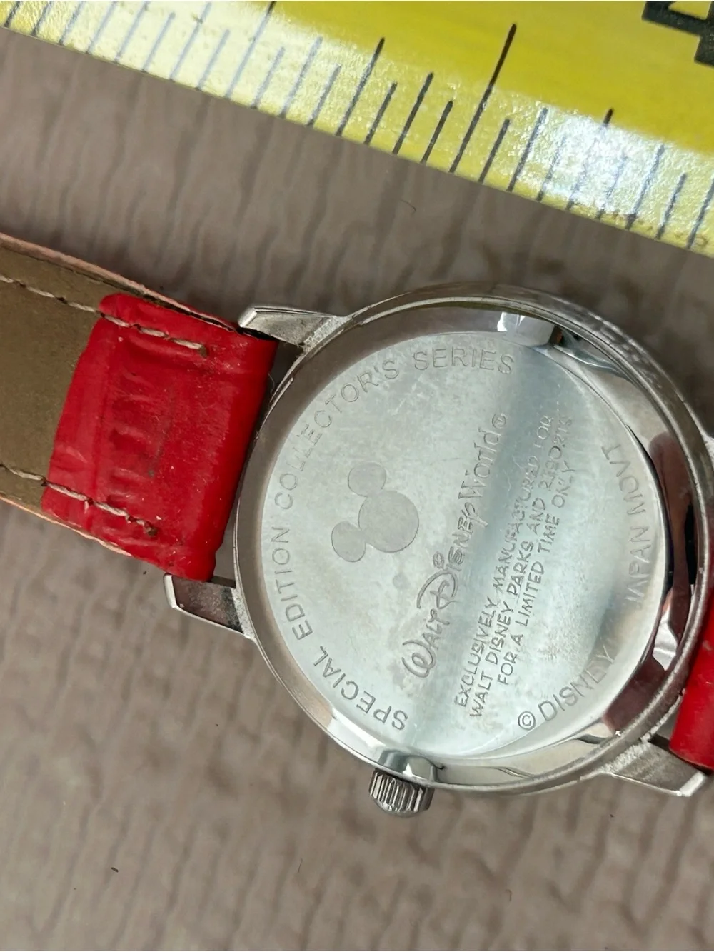 Disney Women’s Red-Strap Wristwatch